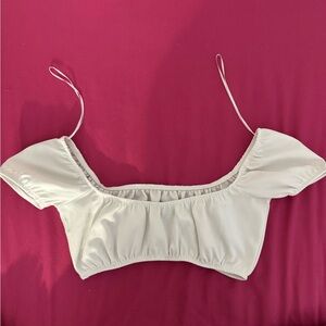 White European XS Crop Top